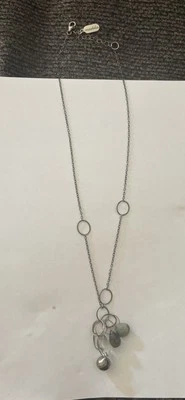 Collar de plata esterlina de diseñador hecho a mano Mashka con detalles de piedra Foto 1 de 4