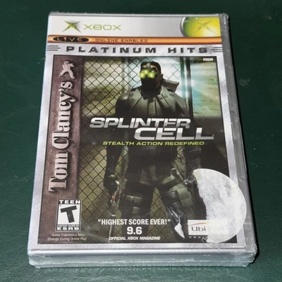 Tom Clancy SPLINTER CELL & DESERT STORM Platinum Hits (Microsoft Xbox, 2003) NEW - Image 1 of 4