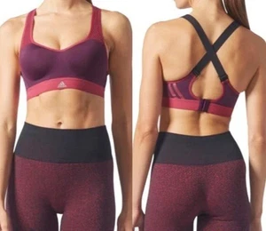 Reggiseno Adidas Rosso Donna Allenamento Donna Cmmttd X Activewear Abbigliamento Sportivo 32B - Foto 1 di 6