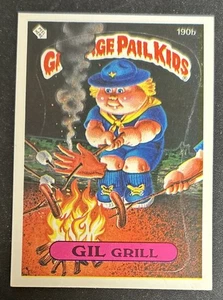 1986 Topps Garbage Pail Kids GPK Series 5 Gil Grill Sticker Card #190b VG O/C - Picture 1 of 2