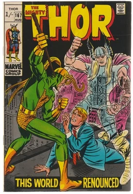 Thor #167  (Marvel 1969)  VFN- - Image 1 of 2