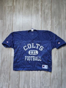 Vintage Champion Indianapolis Colts blau Mesh Trikot Fußball Herren Gr. 44 Large - Bild 1 von 10