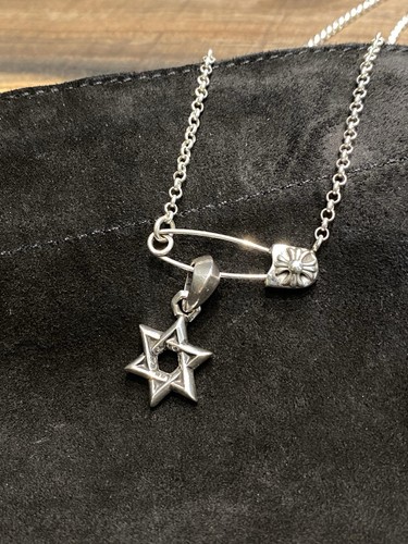 CHROME HEARTS collana pendente spilla stella stile cuori cromati