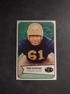 1954 Bowman #25 John Schweder Pittsburgh Steelers Centered Ex - Picture 1 of 2