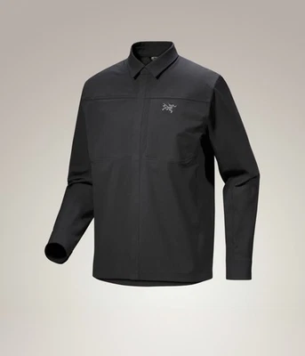 Sobrecamisa de algodón Arcteryx Cronin nueva con etiquetas para hombre mediana negra Ret $180 $AVE Foto 1 de 4