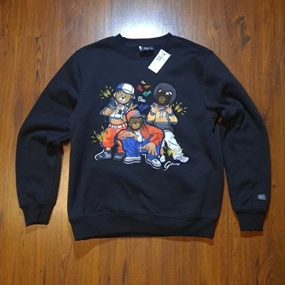 Свитер Bleecker And Mercer NYC с круглым вырезом хип-хоп размер маленький - Изображение 1 из 3