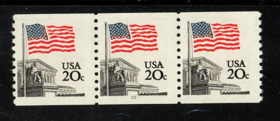 Scott 1895 20¢ Flag Over Supreme Court P#10 MNH Free US shipping - Image 1 of 1