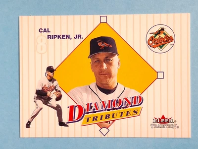 2001 Fleer Tradition Diamond Tributes Cal Ripken Jr Baltimore Orioles #8 ⚾ - Image 1 of 2