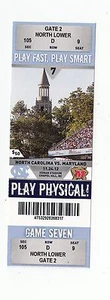 2012 UNC NORTH CAROLINA VS MARYLAND TERRAPINS FOOTBALL TICKET STUB 11/24/12 - Picture 1 of 1