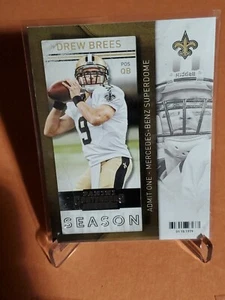 Boletos de temporada comunes de Drew Brees Saints 2013 #82 de los Contenders - Imagen 1 de 2