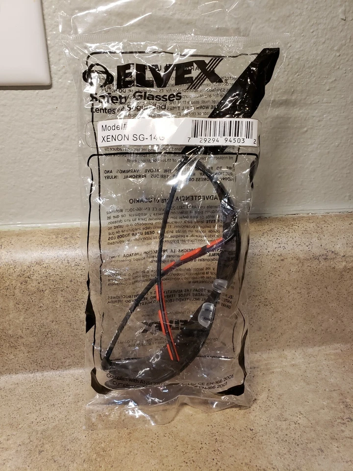 Nuevas gafas de seguridad Elvex Xeon Sg-14g Foto 1 de 2
