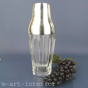 WMF Cocktail SHAKER ~NS Neusilber & Kristall, 🍸Barware, Art Deco, um 1935-1950 - Bild 1 von 9