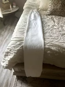 White Twin XL 3 sided Long Dorm bed skirt - Picture 1 of 3