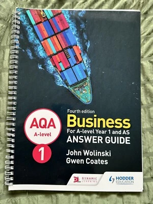 Business AQA A-level ANSWER GUIDE - For Year 1 and AS Hodder Education - Image 1 of 2
