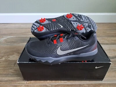 NOVO Tênis de Golfe Nike TW 2015 Tiger Woods Masculino Preto/Vermelho/Cinza 9 Médio - Imagem 1 de 4