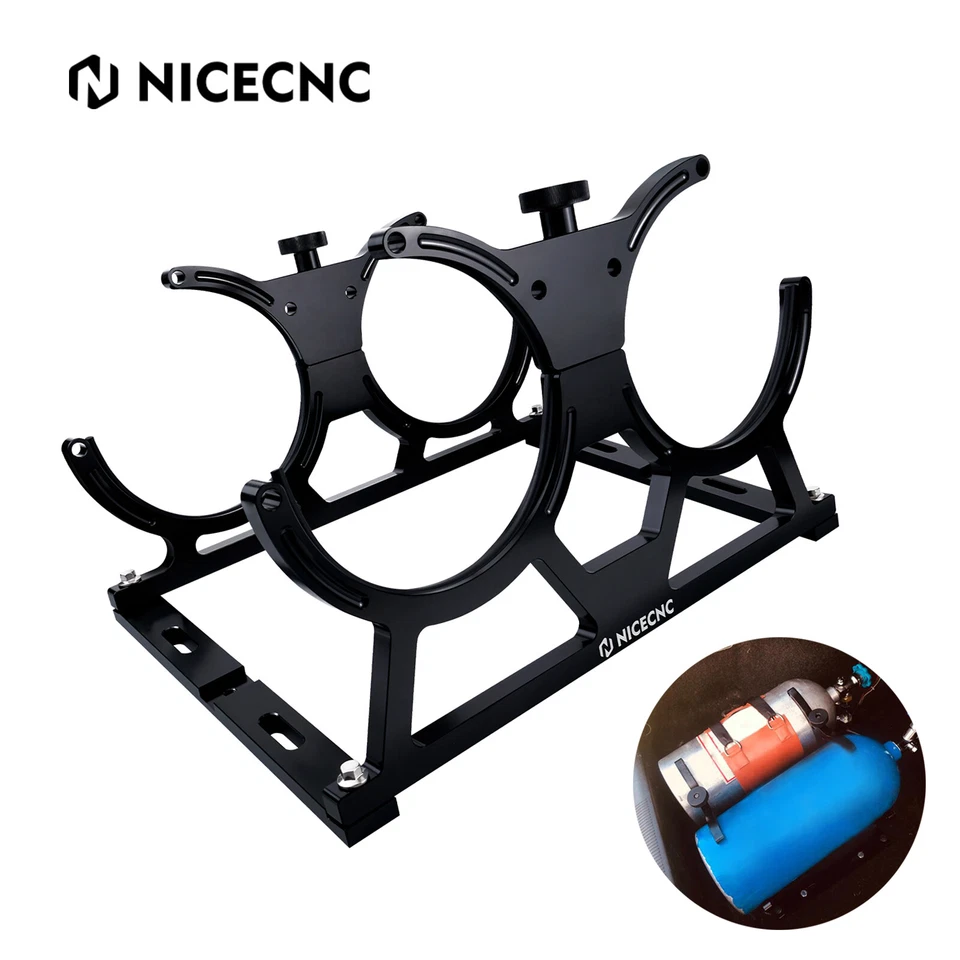 7" Dual Nitrous Bottle Holder For Ford Mustang For Chevrolet Camaro For Muscle - Image 1 of 4