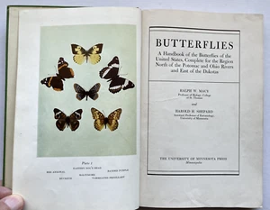 1941 BUTTERFLIES 247pp by Ralph Macy & Harold Shepard 247pp/HB/CLEAN - Picture 1 of 11