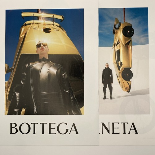 2019 Bottega Veneta 2 pagine STAMPA ANNUNCIO autunno Augusta Alexander oro Lamborghini arte