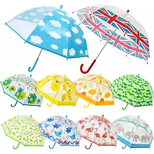 A2Z Kids POE Clear Dome Umbrella Wind and Rain Resistant Outdoor Travel Brolly - Bild 1 von 20
