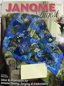 JANOME DIGEST MAGAZINE SPRING 2008 MOTHER GOOSE & GOSLINGS CHRISTENING GOWN - Foto 1 di 9