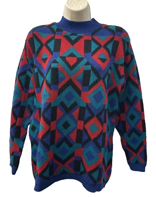 Almohadillas de hombro vintage Alfred Dunner Petite grandes PL geométricas HECHAS EN EE. UU. Foto 1 de 4