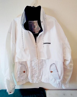 VTG Lockheed Martin Marietta Nasa Logo Nylon Bomber Jacket GEAR WHITE XXL EUC - Image 1 of 4