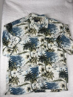 Vtg Ocean Pacific Men's Shirt XL  Palm  Hawaiian Button Short Sleeve Camp Coast - Image 1 of 4