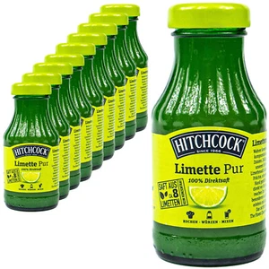 Hitchcock Pack de 10 zumos de lima puro 100% zumo directo de aproximadamente 8 limas 0,2L - Imagen 1 de 8
