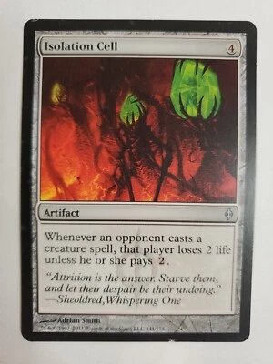 MTG Magic The Gathering Card Isolation Cell Artifact New Phyrexia 2011  - Image 1 of 2