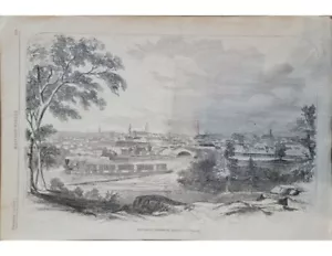 Petersburg, Virginia Harper's Weekly 1861 Bürgerkrieg Ära Holzblock Gravur - Bild 1 von 3