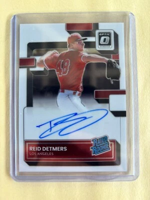2022 Donruss Optic REID DETMERS #RRS-RD Rated Rookie AUTO - ANAHEIM ANGELS - Image 1 of 2