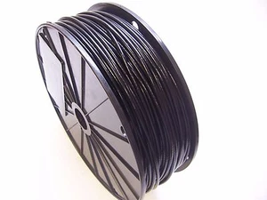 BLACK Vinyl Coated Wire Rope Cable, 3/32" - 1/8", 7x7, 1000 ft reel - Picture 1 of 1
