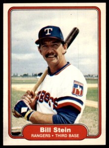 1982 Fleer Baseball Card Bill Stein Texas Rangers #331