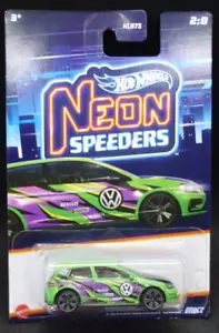 2023 Hot Wheels Volkswagen Golf MK7 Neon Speeders 2/8 HW7 - Picture 1 of 2
