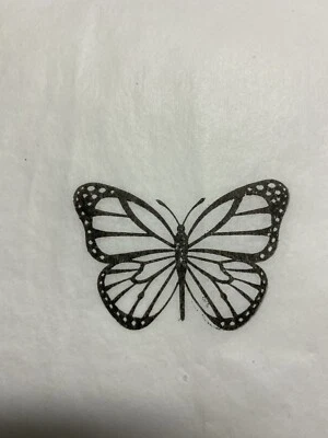 BUTTERFLY  TISSUE PAPER Hand Stamped Great for gift giving, crafts or arts - Image 1 of 2