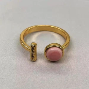 eleganter Südsee natürlicher rosa Muschel Perlen Ring 925er(t) - Bild 1 von 3