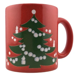 Vintage Waechtersbach Red Christmas Holiday Tree Coffee Mug Made in Germany - Picture 1 of 5
