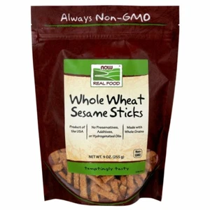 Sesame Sticks Salted (Whole Wheated) 9 oz By Now Foods - Picture 1 of 1