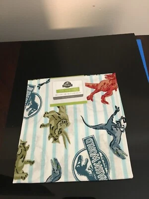 BRAND NEW JURASSIC WORLD DINO STRIPE TOSS FABRIC FAT QUARTER 18" X21" - Image 1 of 4