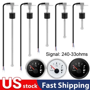100mm-400mm Marine Boat Fuel Sending Unit Tank Level Sender Sensor 240-33ohms US - Picture 1 of 32