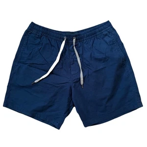 Rodd And Gunn marineblau Baumwolle Canvas elastischer Kordelzug Shorts Größe Large - Bild 1 von 5