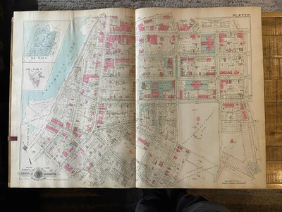 Detailed large plat map. Logan Circle Area (Plate 21) Washington D.C. 1943 - Image 1 of 4