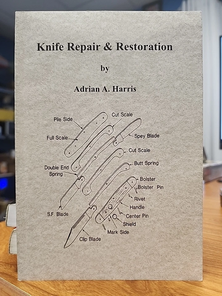 Libros Cuchillo Reparación y Restauración BK239 por Adrian A. Harris. Tapa blanda 92 páginas. Foto 1 de 1