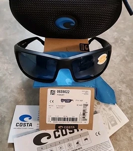 Costa Del Mar PT 01 OGP Permit Sunglasses Blackout Gray 580P Polarized Lens 62mm - Picture 1 of 10