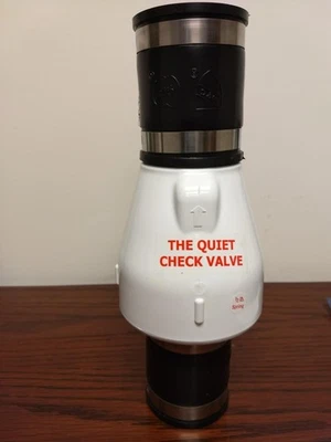 2" PVC "Quiet Check" Solvent Weld w/ Hose Clamp - Image 1 of 2