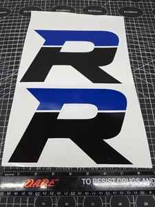 Honda HRC ATC TRX RACING R Gas Petro Fuel Tank Fender Stickers Decals 250R 1984 - Picture 1 of 1