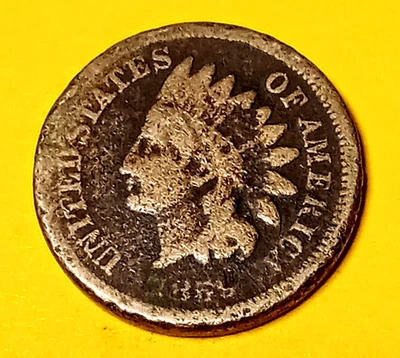 1859 Indian Head Small Cent CN Civil War Era - Image 1 of 2