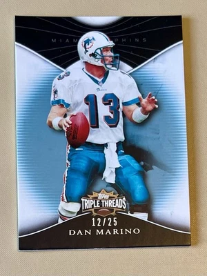 2009 TOPPS TRIPLE THREADS DAN MARINO # 12/25 - Image 1 of 4