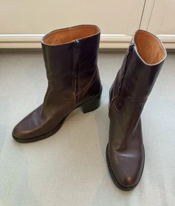 Botines de cuero marrón con tacón Chie Mihara para mujer talla 41 - Imagen 1 de 15