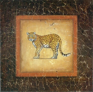 Elephant Lion Debra Swartzendruber African Wildlife I and II Set of 2 12x12 - Picture 1 of 2